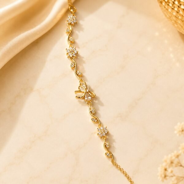 Bow chain bracelet
