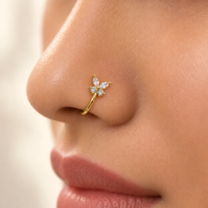 Butterfly nose pin