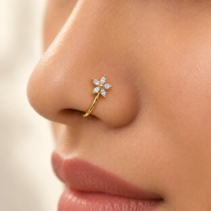 Flower nose pin