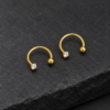 2 in 1 earring and nosepin