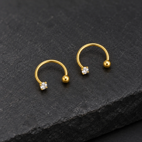 2 in 1 earring and nosepin