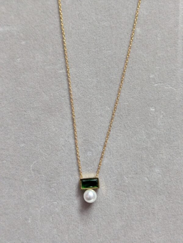 green with pearl