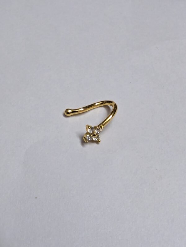 4 stone nose pin