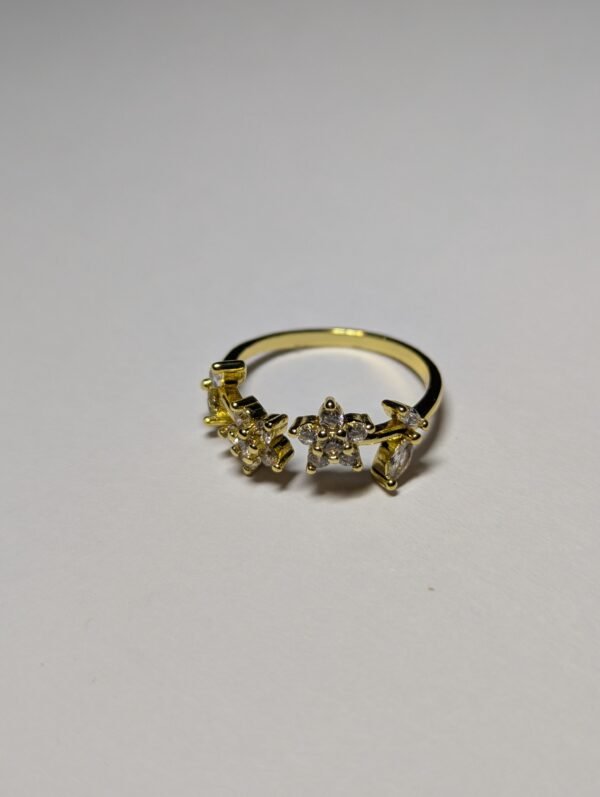 Adjustable flower ring