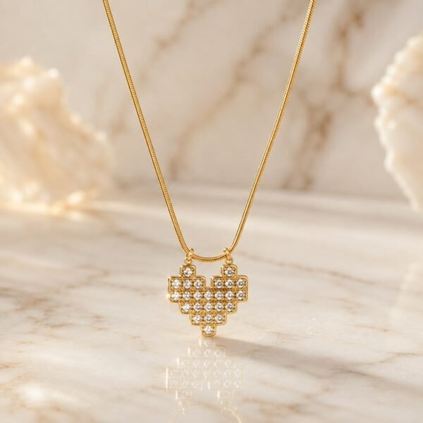Pixel heart chain