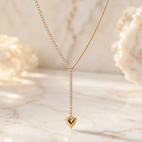 Rhinstone heat drop chain