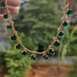 dancing green drops