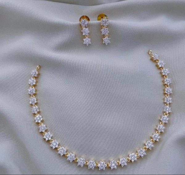 Diamond replica necklace