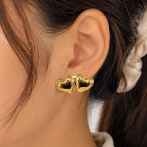 Double heart steel studs