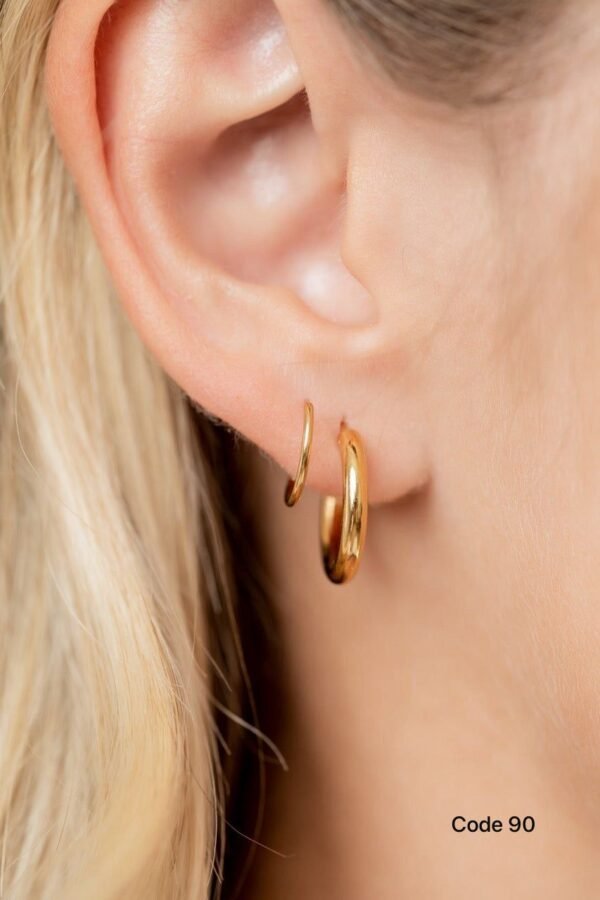 2 in 1 fake piercing plain ring