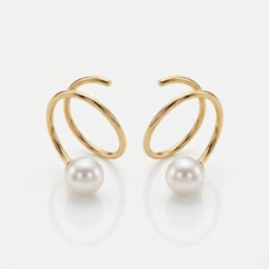 Pearl spiral stud