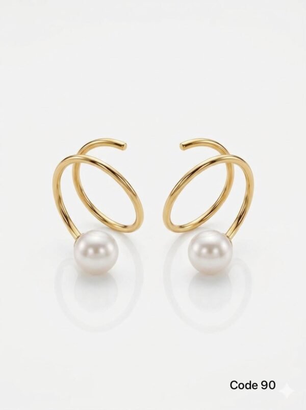 Pearl spiral stud