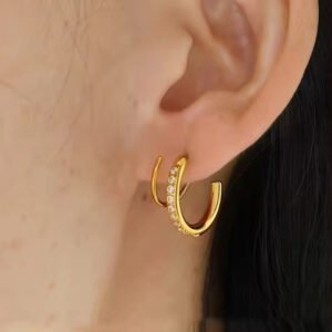Stone studded spiral