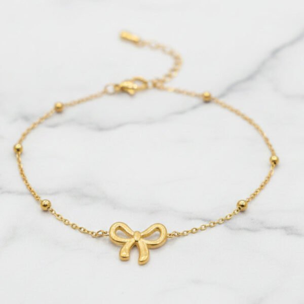 bow kids anklet pair