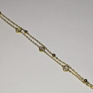2 layer square bracelet