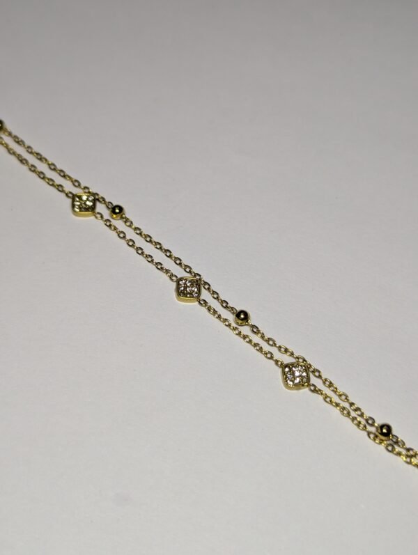 2 layer square bracelet