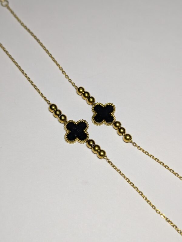 Black clover kids anklet  pair