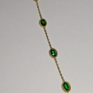 Green oval bracelet