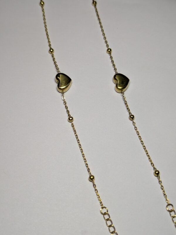 Heart kids anklet pair